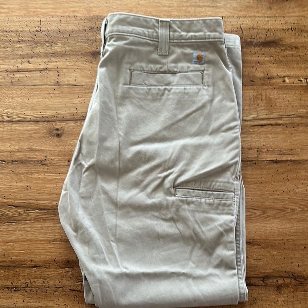 Carhartt Tan Cargo Pants Versatile Cotton Blend